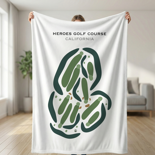 Heroes Golf Course, California - Printed Golf Courses