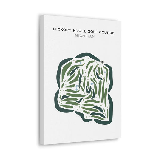 Hickory Knoll Golf Course, Muskegon, Michigan - Printed Golf Courses