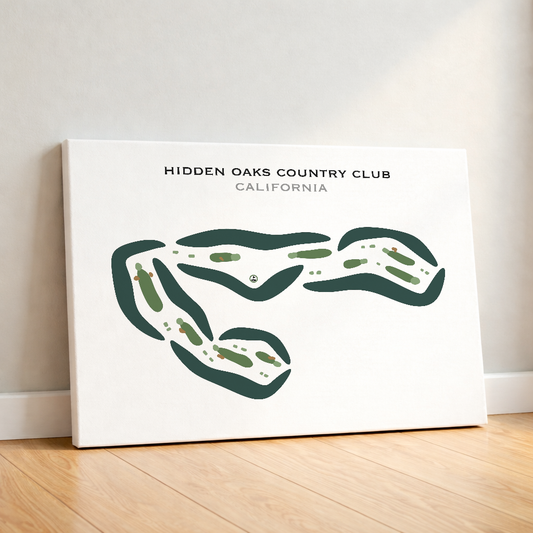 Hidden Oaks Country Club, California - Printed Golf Courses