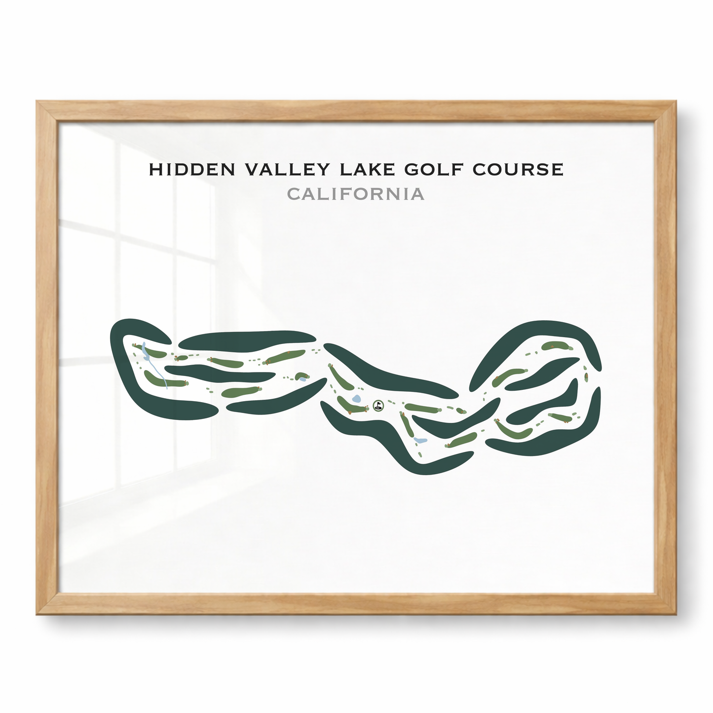 Hidden Valley Lake Golf Course, California - Printed Golf Courses