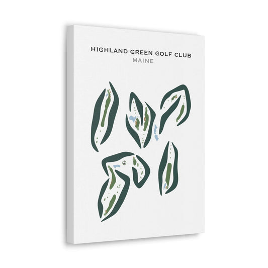Highland Green Golf Club, Maine - Printed Golf Courses