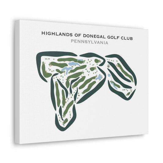 Highlands of Donegal Golf Club, Pennsylvania - Printed Golf Courses
