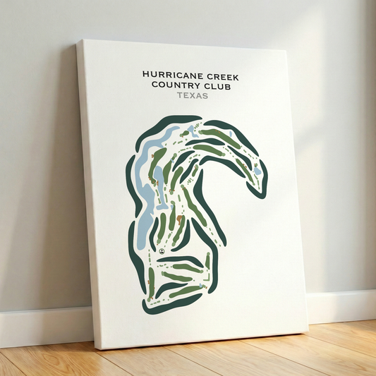 Hurricane Creek Country Club, Texas - Printed Golf Courses