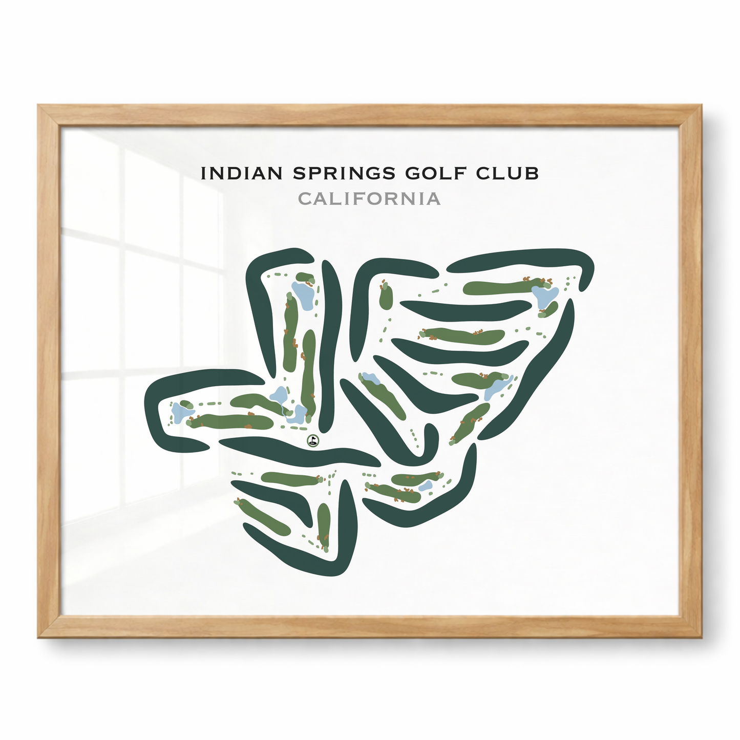 Indian Springs Golf Club, California - Printed Golf Courses