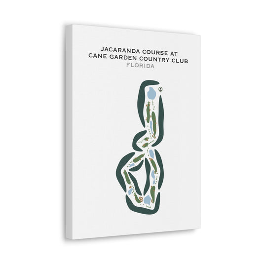 Jacaranda Course at Cane Garden Country Club, Florida - Printed Golf Courses