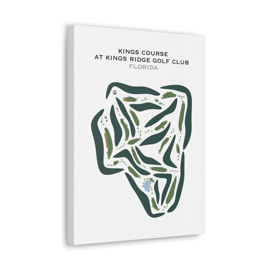 Kings Course at Kings Ridge Golf Club, Florida - Printed Golf Courses