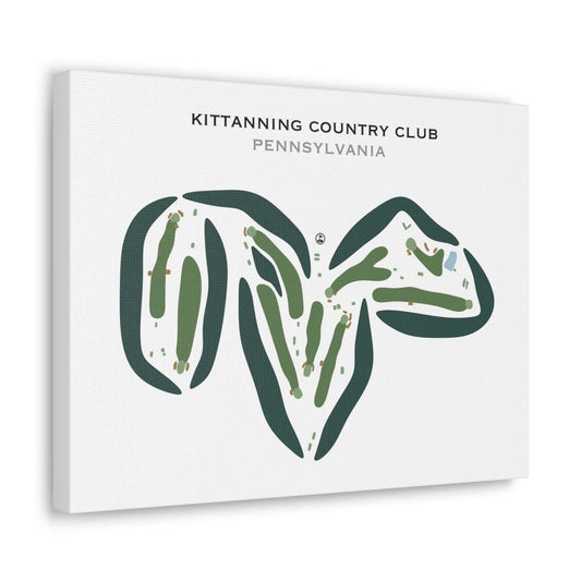 Kittanning Country Club, Pennsylvania - Printed Golf Courses