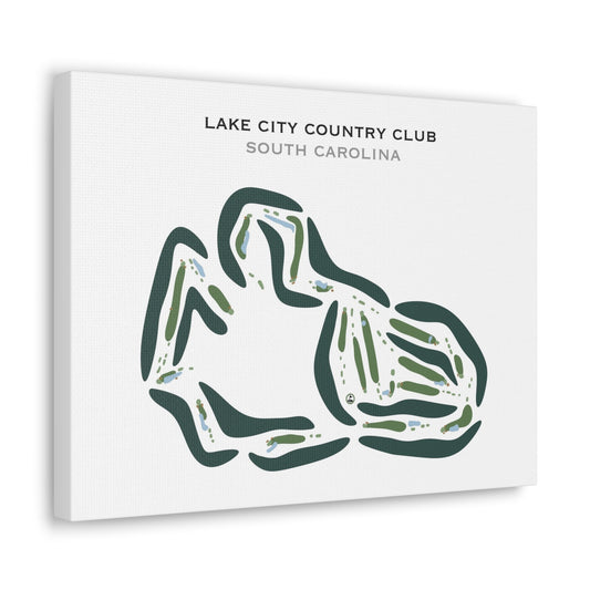 Lake City Country Club, South Carolina - Printed Golf Courses