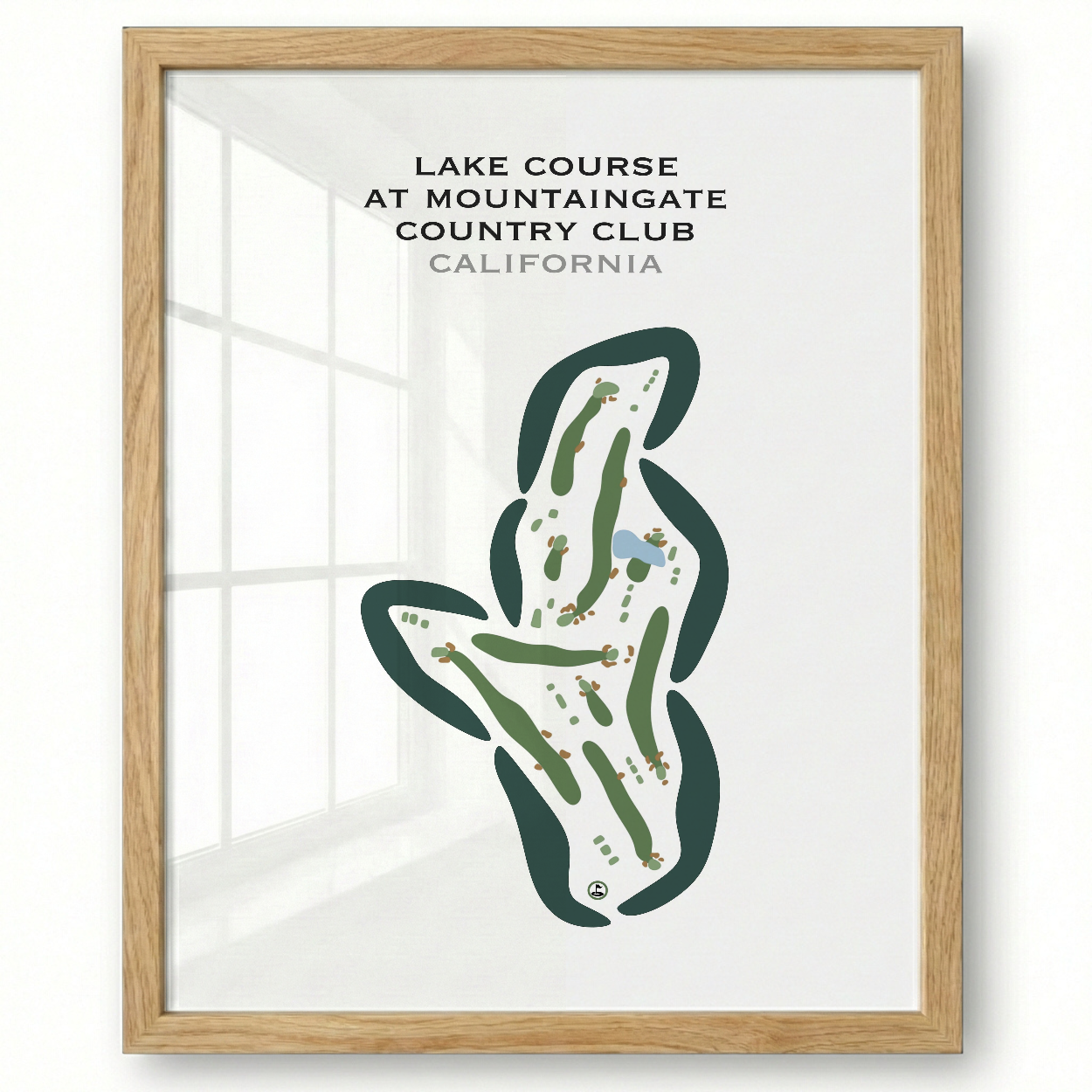 Lake Course at Mountain Gate Country Club, California - Printed Golf Courses