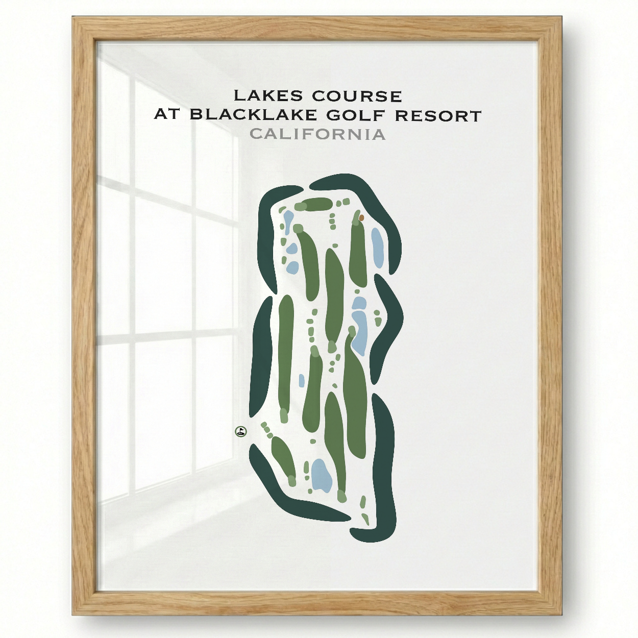 Lakes Course at Blacklake Golf Course, California - Printed Golf Courses