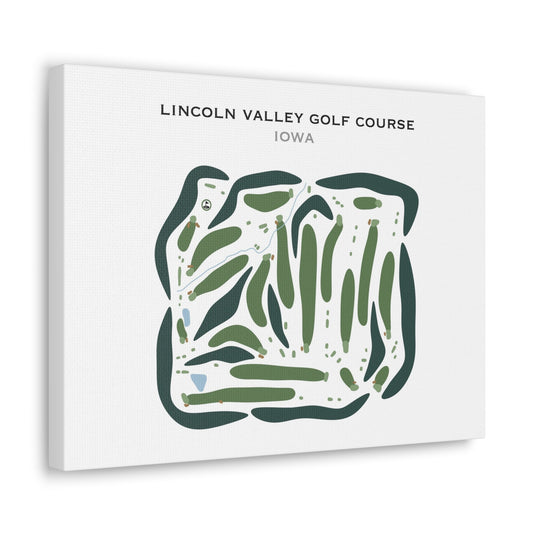 Lincoln Valley Golf Course, Iowa - Printed Golf Courses