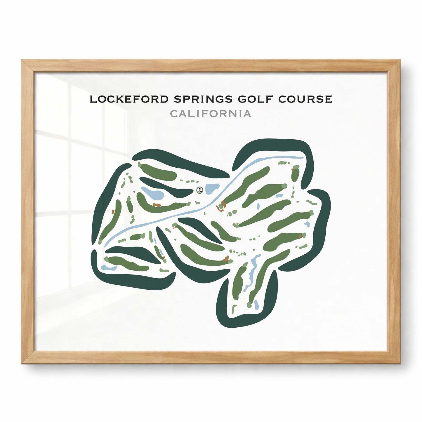 Lockeford Springs Golf Course, California - Printed Golf Courses