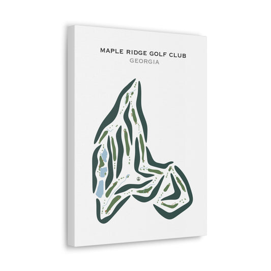 Maple Ridge Golf Club, Georgia - Printed Golf Courses