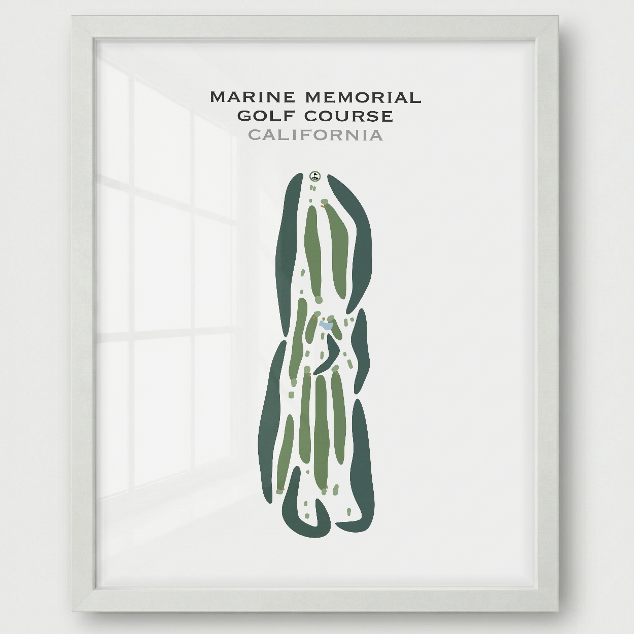 Marine Memorial Golf Course, Barstow, California - Printed Golf Courses