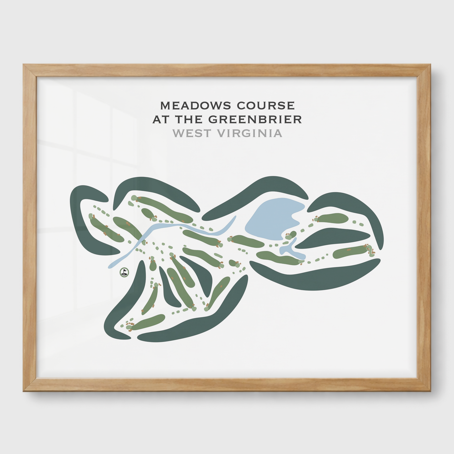 Meadows Course at The Greenbrier, West Virginia - Printed Golf Courses