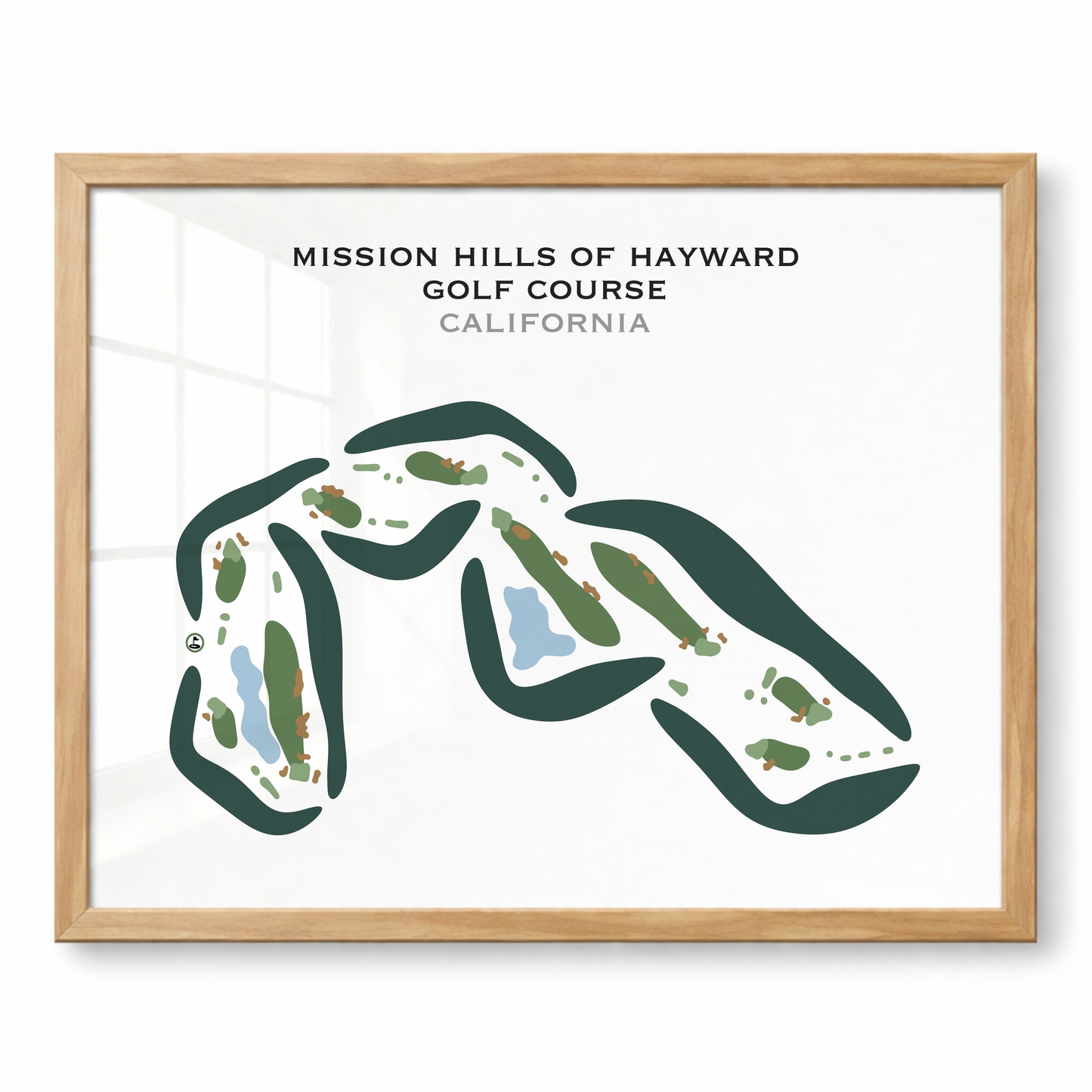 Mission Hills of Hayward Golf Course, California - Printed Golf Courses