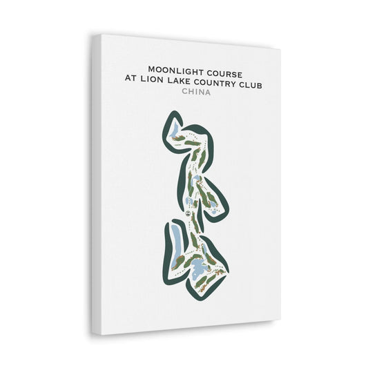 Moonlight Course at Lion Lake Country Club, China - Printed Golf Courses