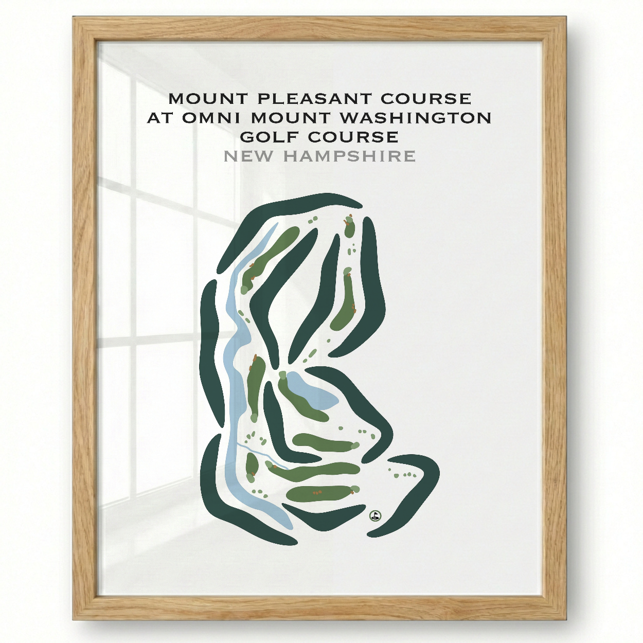 Mount Pleasant Course at Omni Mount Washington Golf Course, New Hampshire - Printed Golf Courses