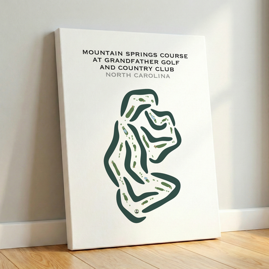 Mountain Springs Course at Grandfather Golf & Country Club, North Carolina - Printed Golf Courses