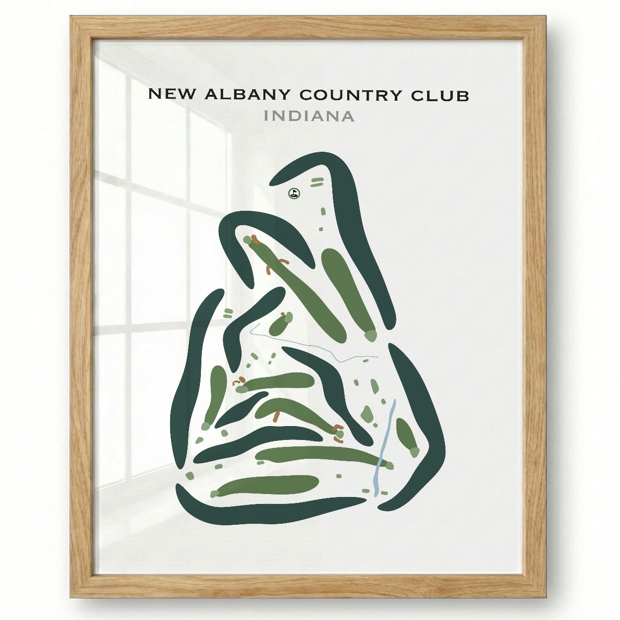 New Albany Country Club, Indiana - Printed Golf Courses