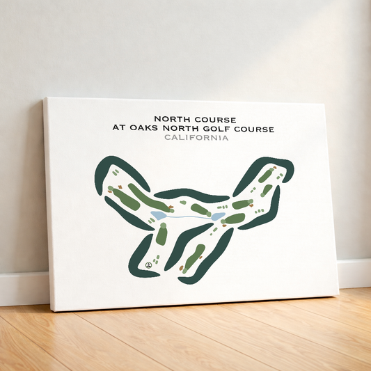 North Course at Oaks North Golf Course, California - Printed Golf Courses