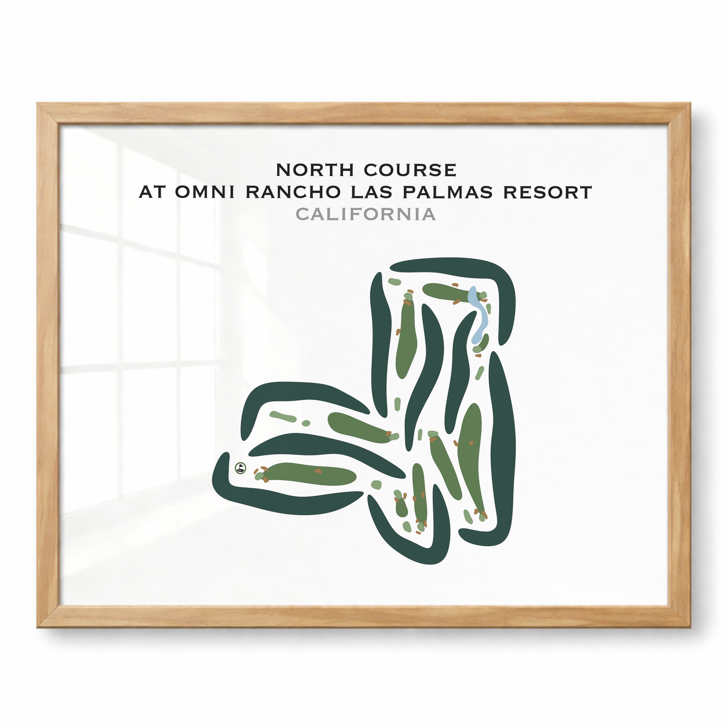 North Course at Omni Rancho Las Palmas Resort, California - Printed Golf Courses