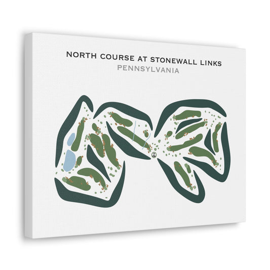 North Course at Stonewall Links, Pennsylvania - Printed Golf Courses