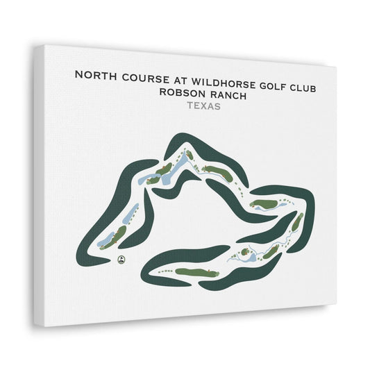 North Course at Wildhorse Golf Club at Robson Ranch, Texas - Printed Golf Courses