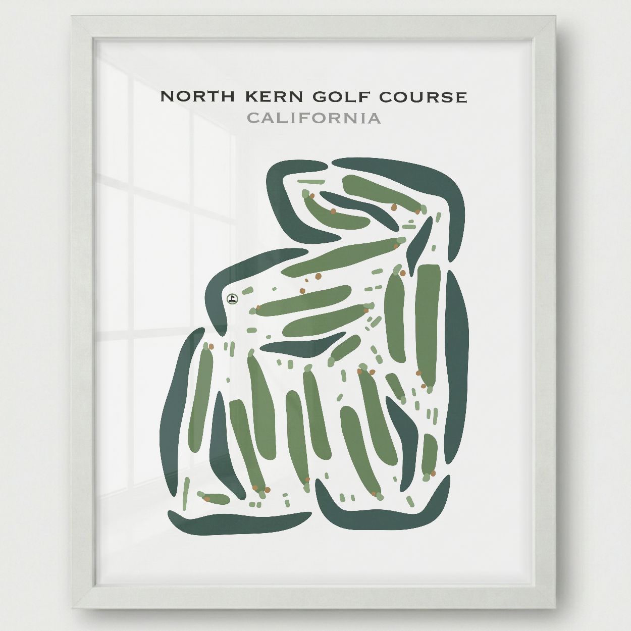North Kern Golf Course, California - Printed Golf Courses