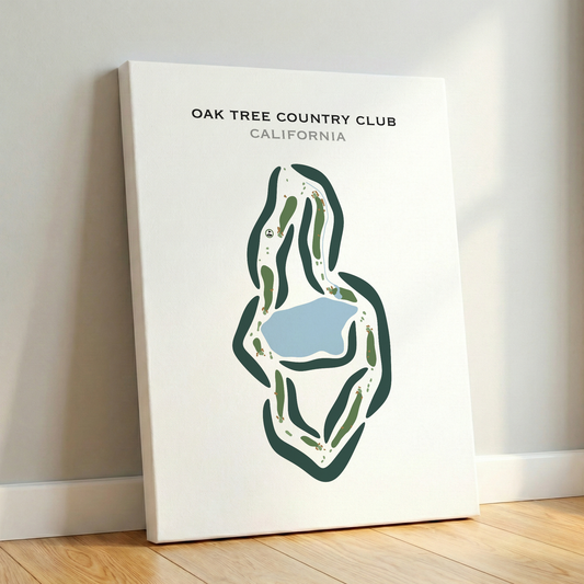 Oak Tree Country Club, California - Printed Golf Courses