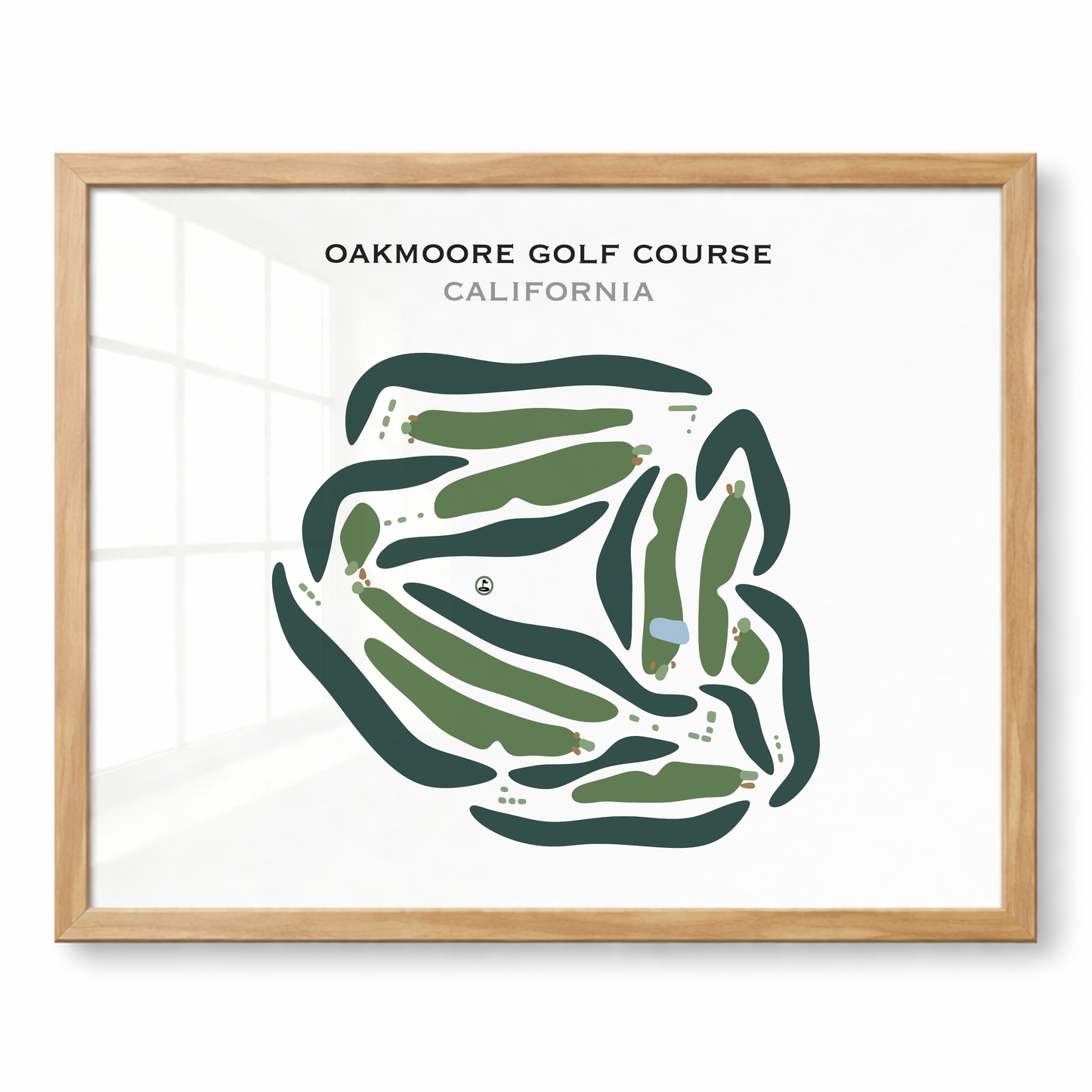 Oakmoore Golf Course, California - Printed Golf Courses