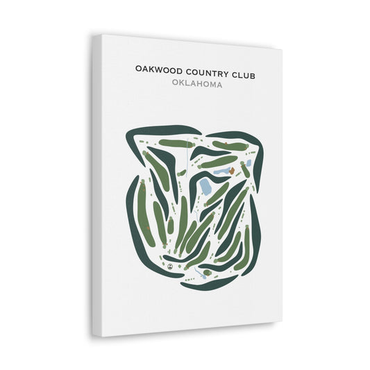 Oakwood Country Club, Oklahoma - Printed Golf Courses