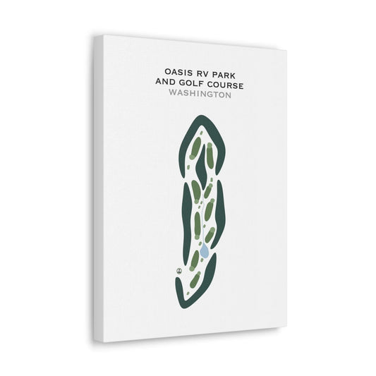 Oasis RV Park & Golf Course, Washington - Printed Golf Courses