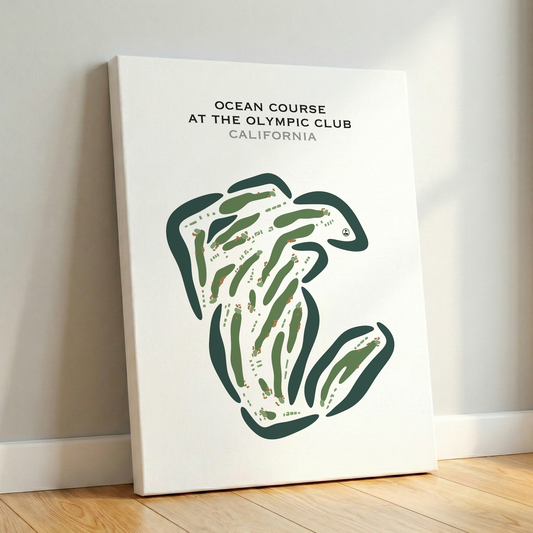 Ocean Course at The Olympic Club, California - Printed Golf Courses