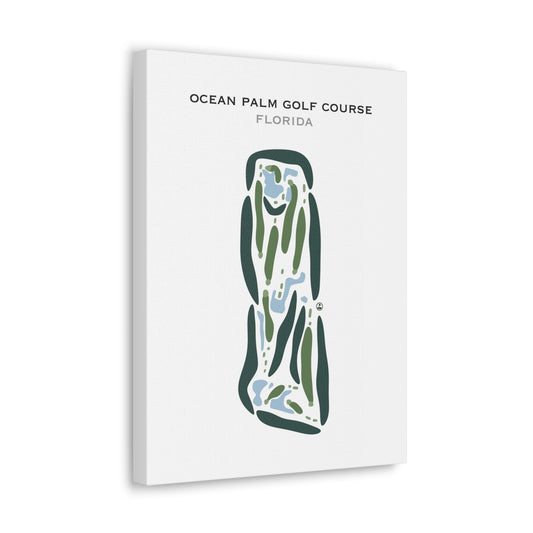 Ocean Palm Golf Course, Florida - Printed Golf Courses