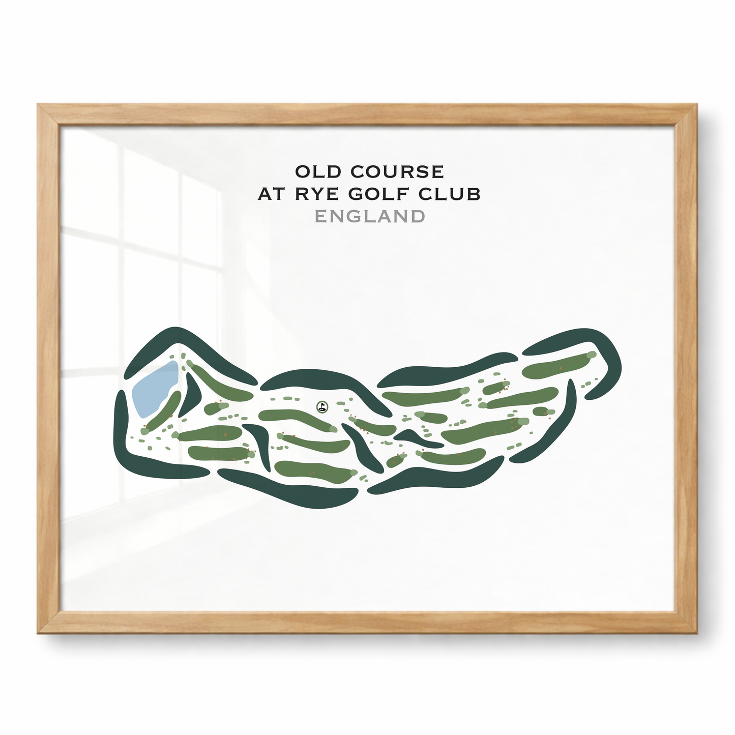 Old Course at Rye Golf Club, England - Printed Golf Courses