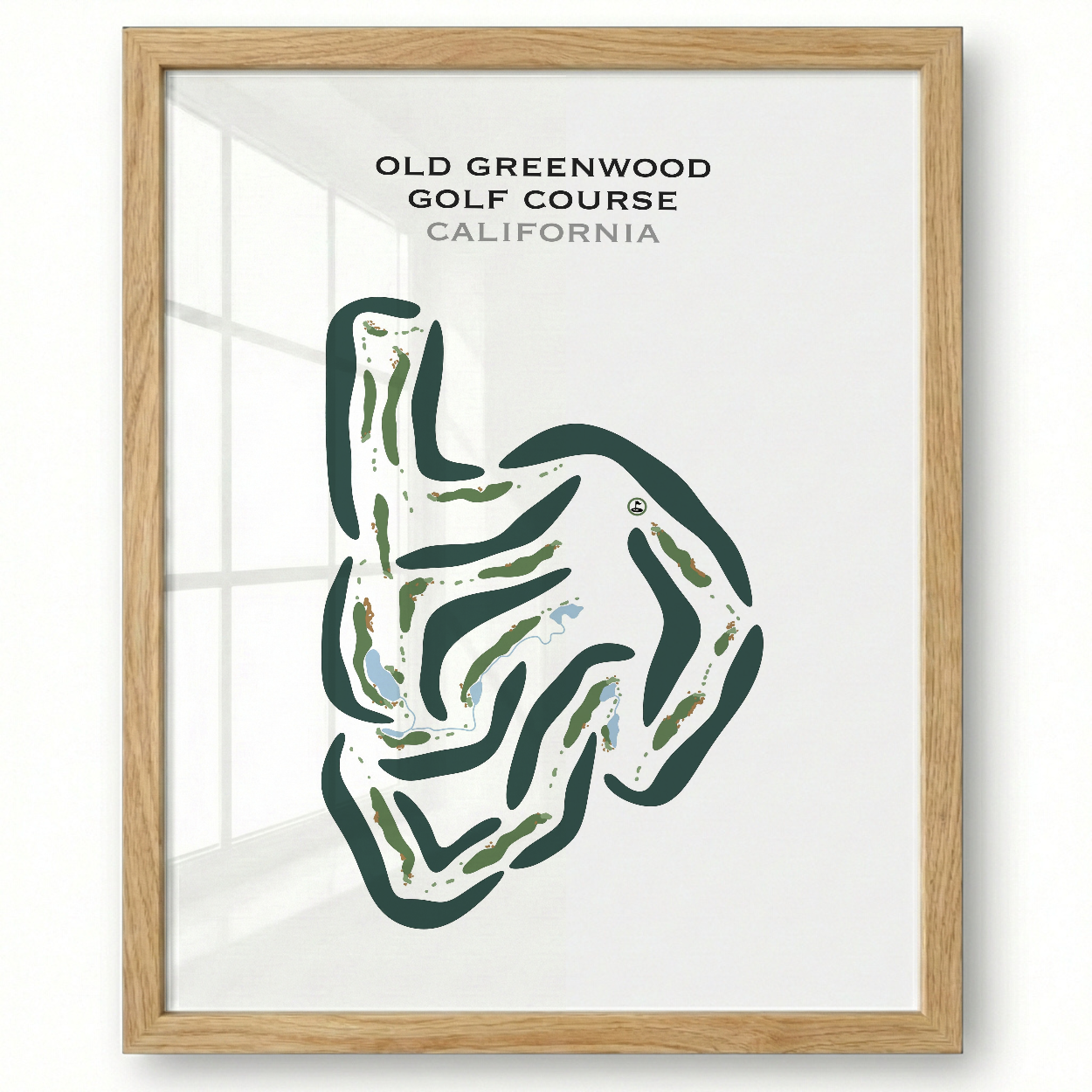 Old Greenwood Golf Course, California - Printed Golf Courses