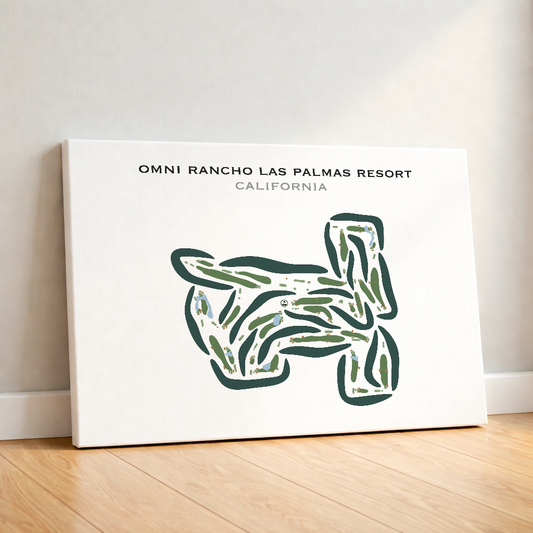 Omni Rancho Las Palmas Resort, California - Printed Golf Courses