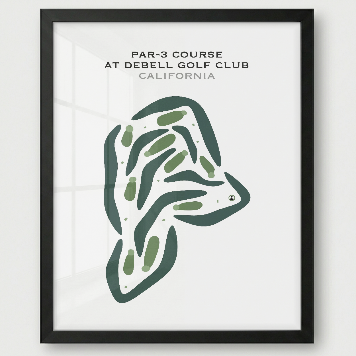 Par-3 Course at DeBell Golf Club, California - Printed Golf Courses