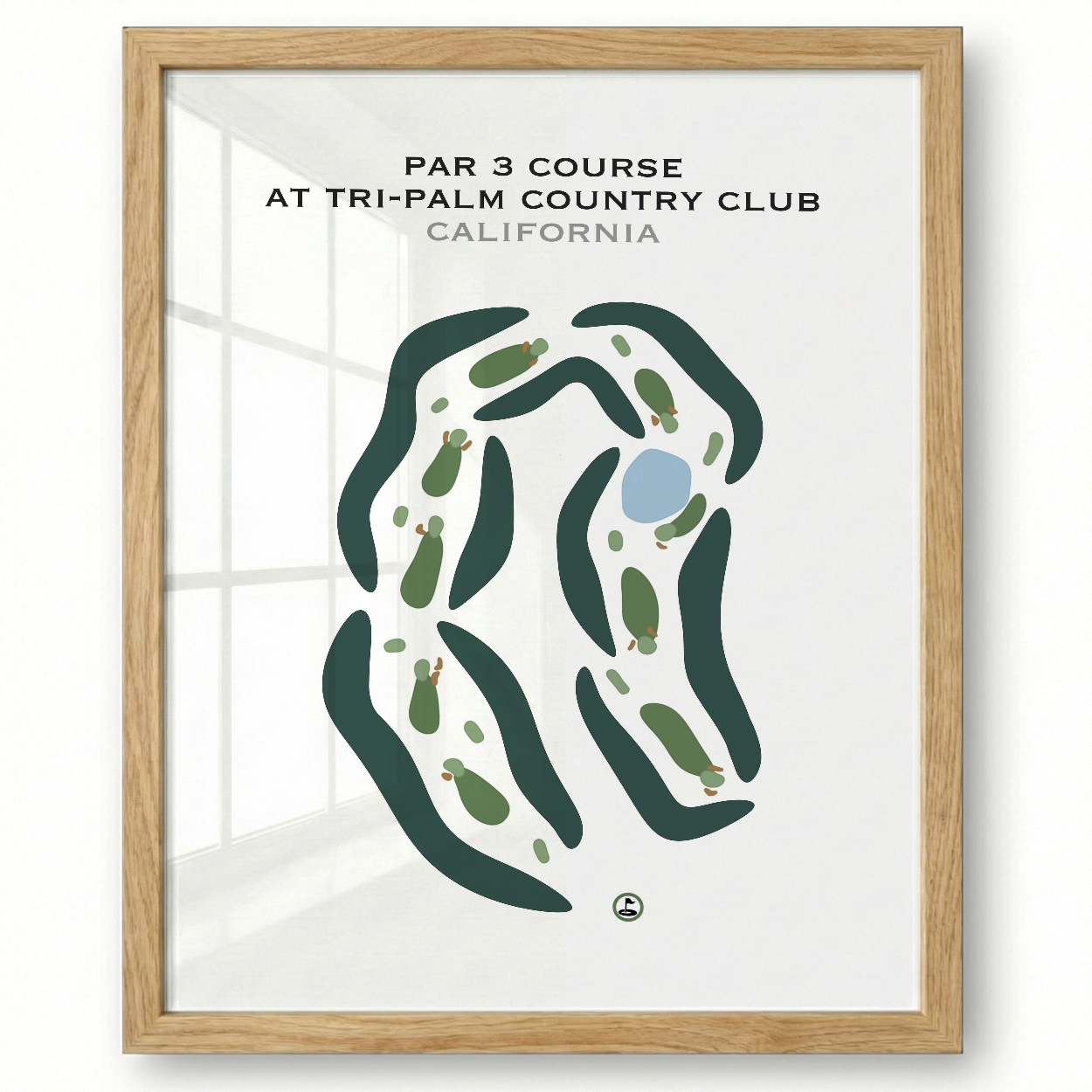 Par 3 at Tri-Palm Country Club, California - Printed Golf Courses