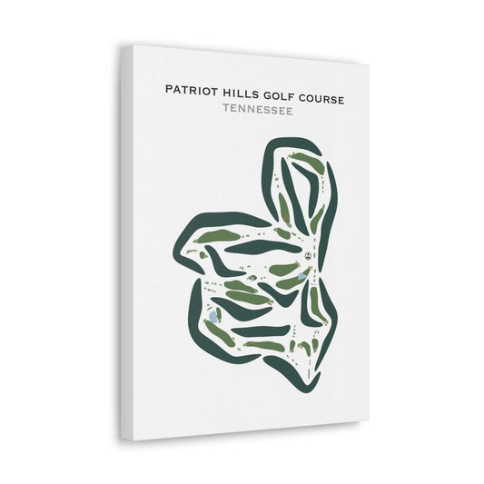 Patriot Hills Golf Course, Tennessee - Printed Golf Courses