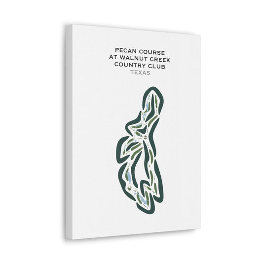 Pecan Course at Walnut Creek Country Club, Texas - Printed Golf Courses