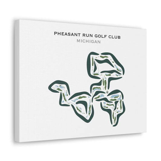 Pheasant Run Golf Club, Michigan - Printed Golf Courses