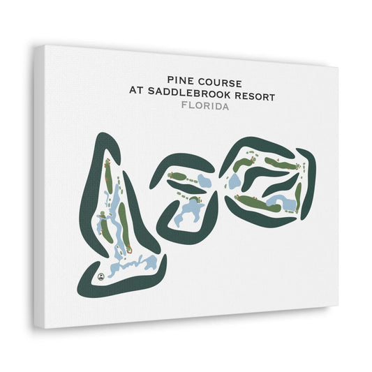 Pine Course at Saddlebrook Resort, Florida - Printed Golf Courses