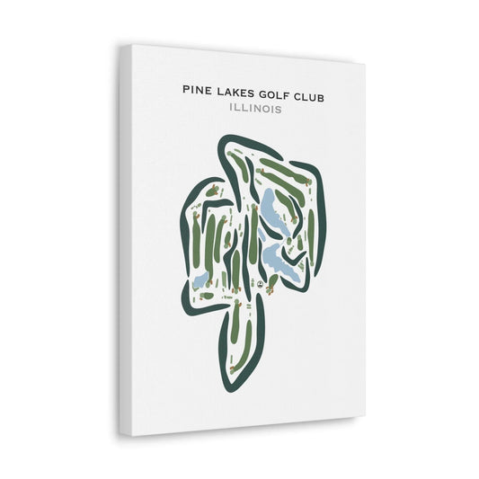 Pine Lakes Golf Club, Illinois - Printed Golf Courses