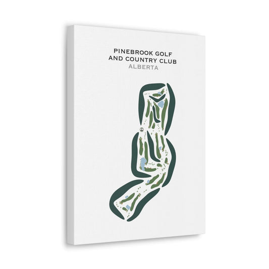 Pinebrook Golf & Country Club, Alberta, Canada - Printed Golf Courses