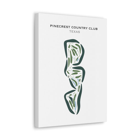 Pinecrest Country Club, Texas - Printed Golf Courses
