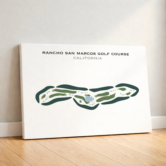 Rancho San Marcos Golf Course, California - Printed Golf Courses