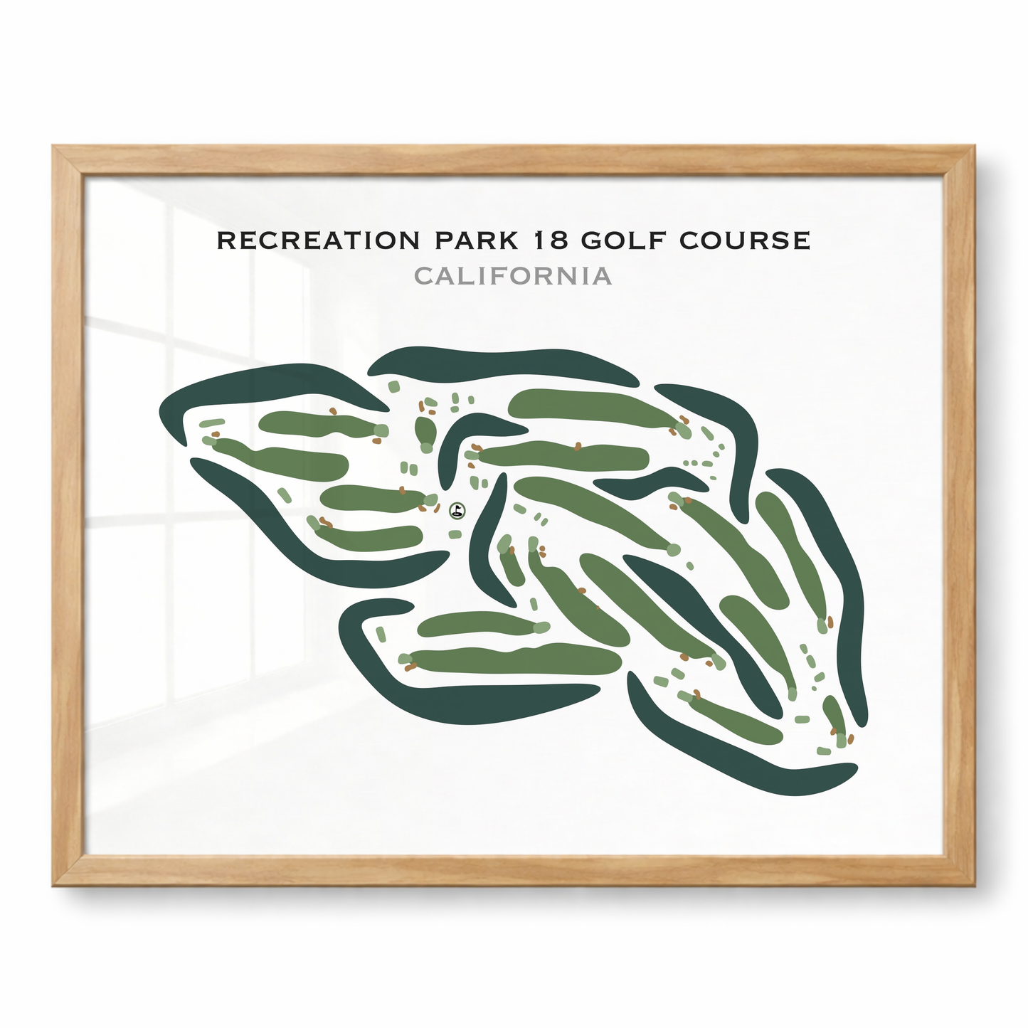 Recreation Park 18 Golf Course, California - Printed Golf Courses