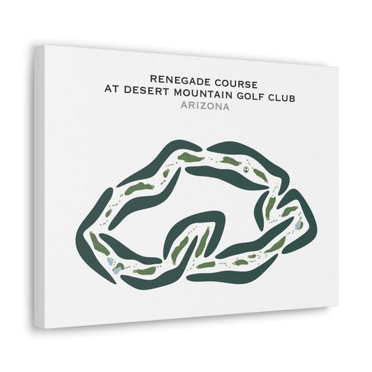 Renegade Course at Desert Mountain Golf Club, Arizona - Printed Golf Courses